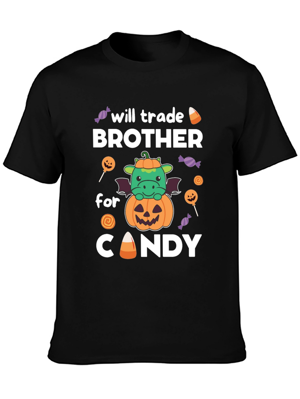 Will Trade Brother For Candy Halloween Dragon T-Shirt