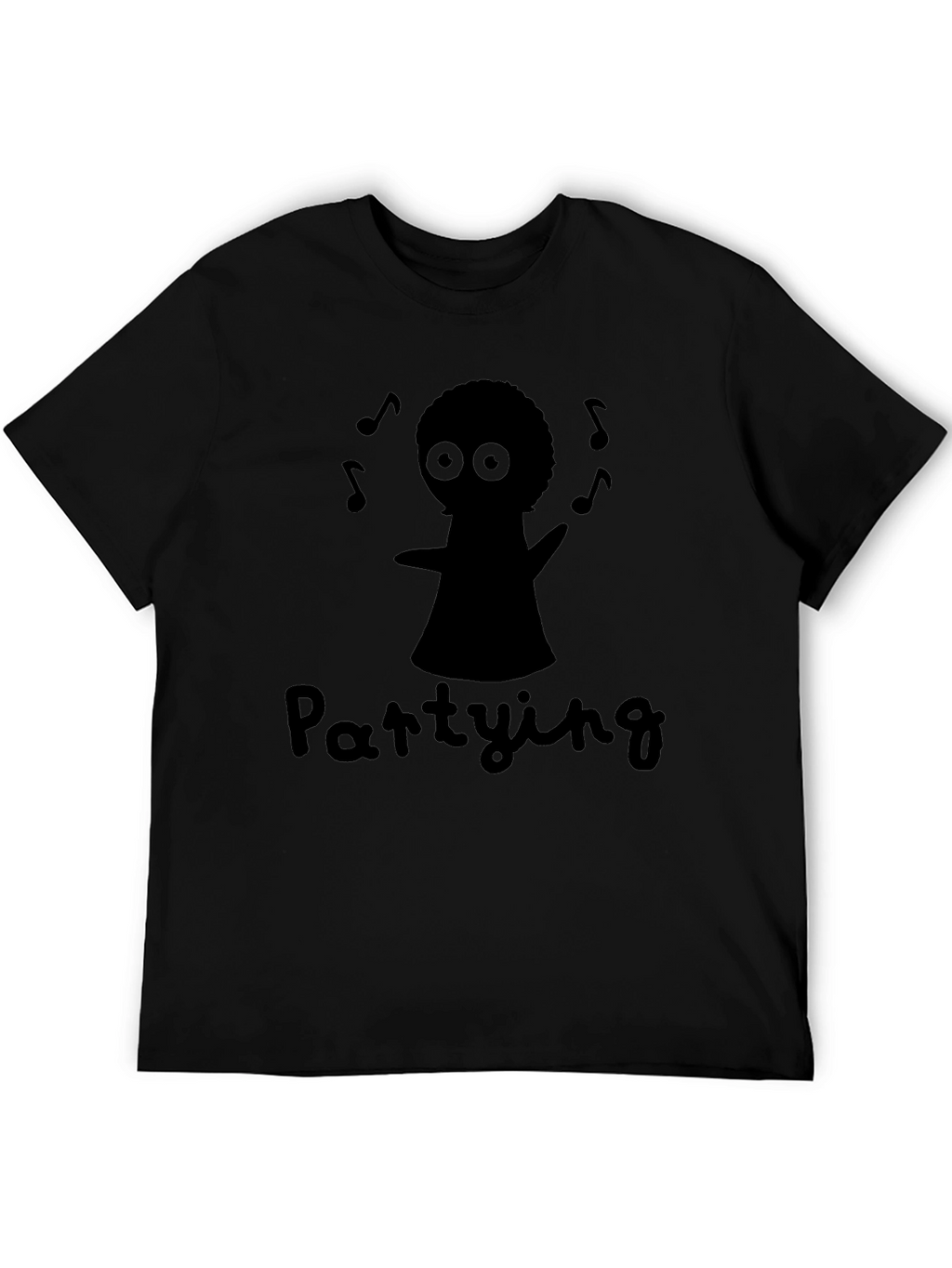 Party Time T-Shirt - Black Fun Graphic Tee