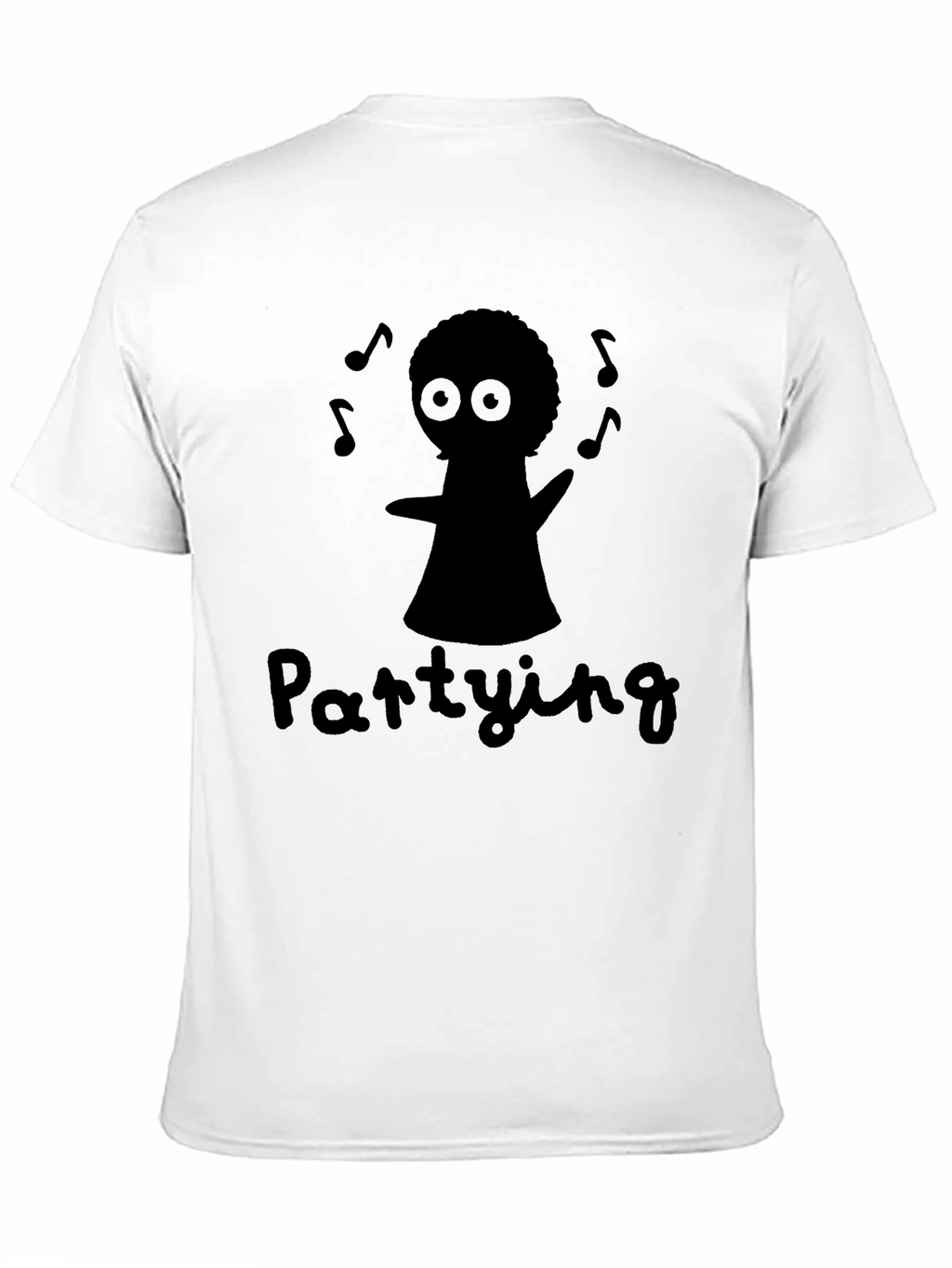 Party Time T-Shirt - Black Fun Graphic Tee