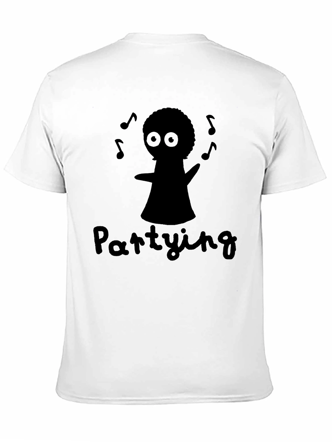 Party Time T-Shirt - Black Fun Graphic Tee