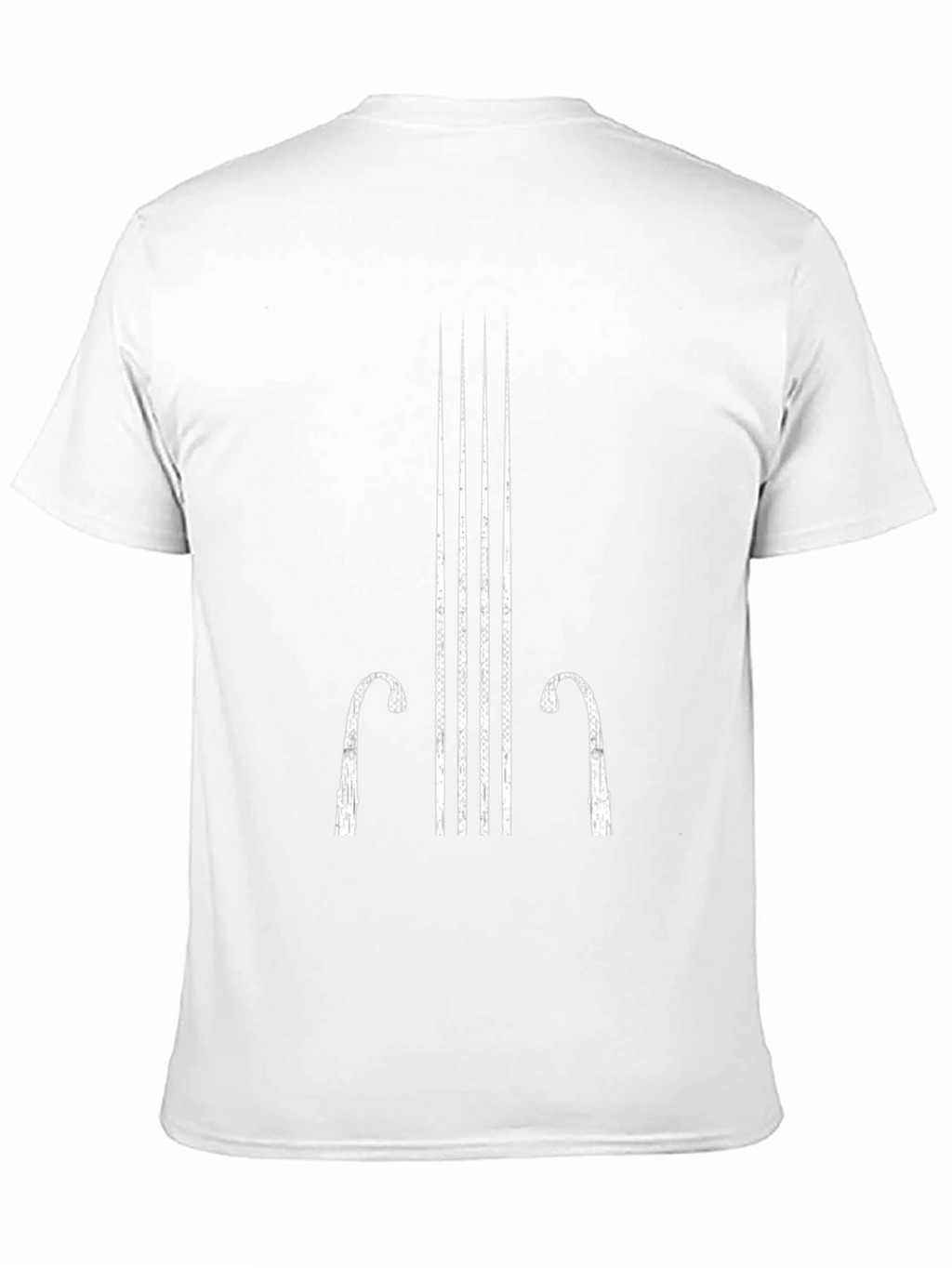 Abstract Cello Black T-Shirt