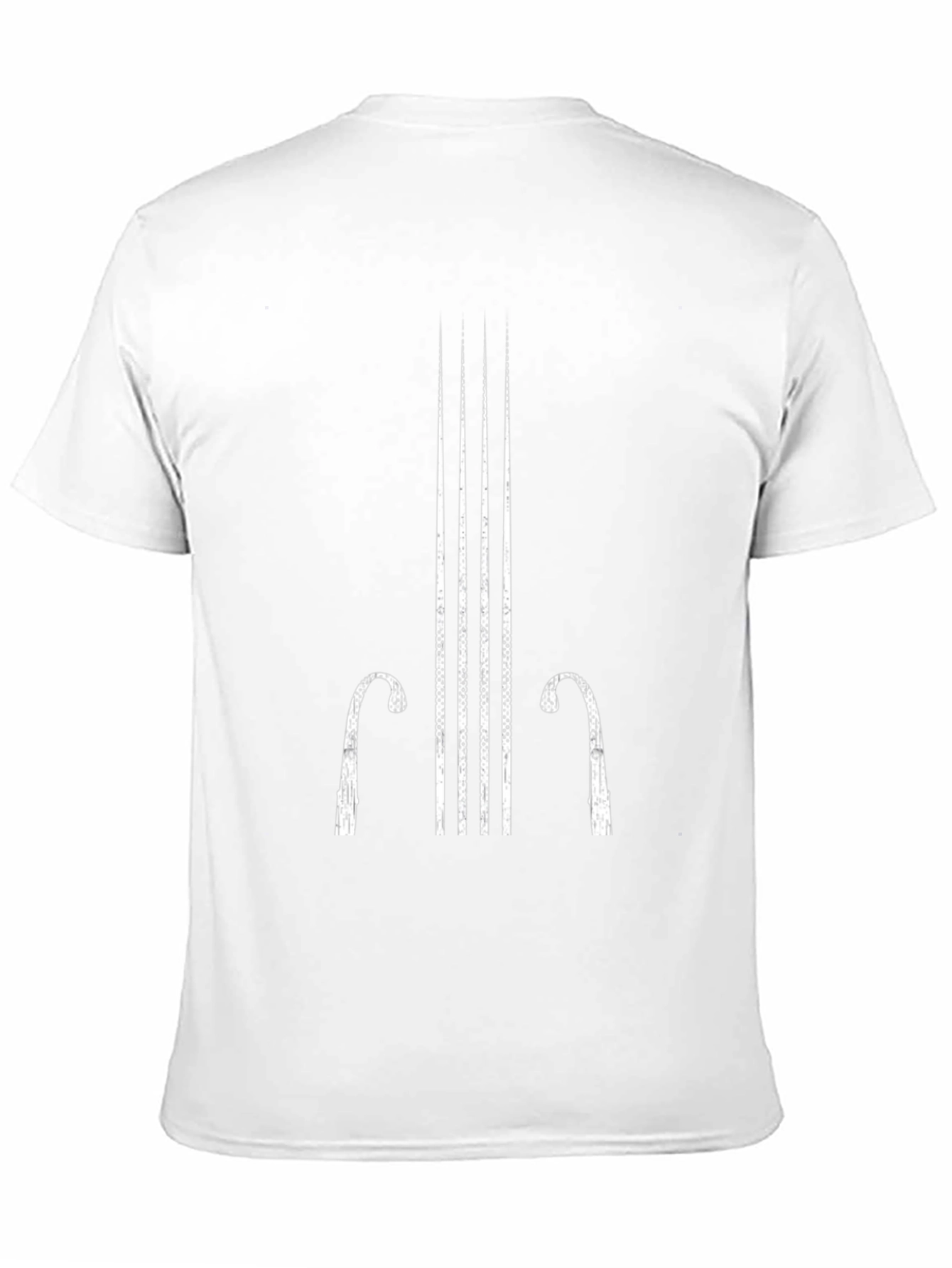Abstract Cello Black T-Shirt