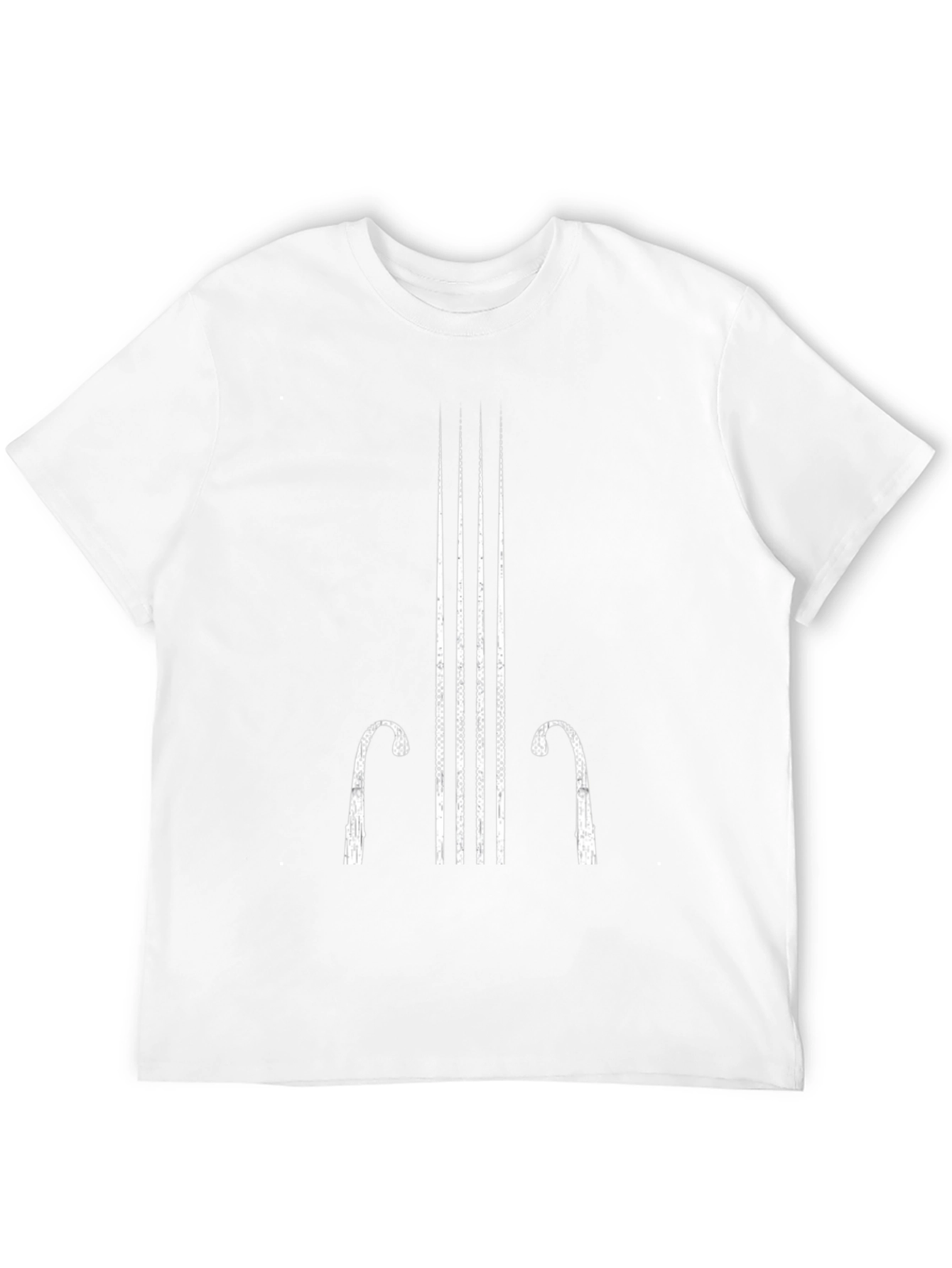 Abstract Cello Black T-Shirt