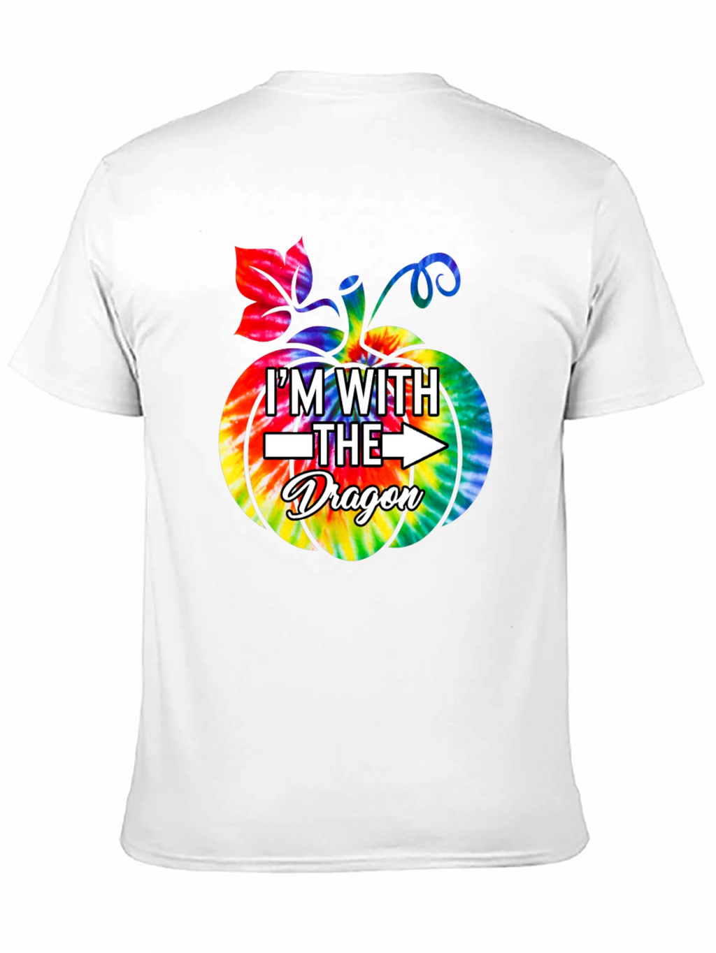 Im With the Dragon Tie-Dye Pumpkin T-Shirt
