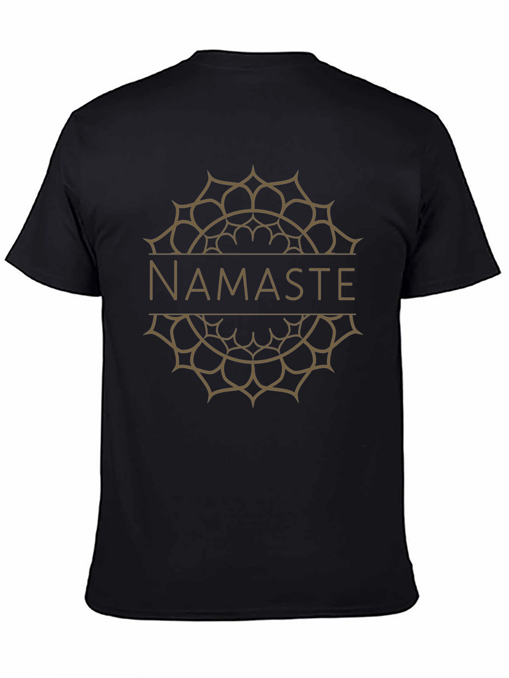 Namaste Mandala Graphic T-Shirt - Black
