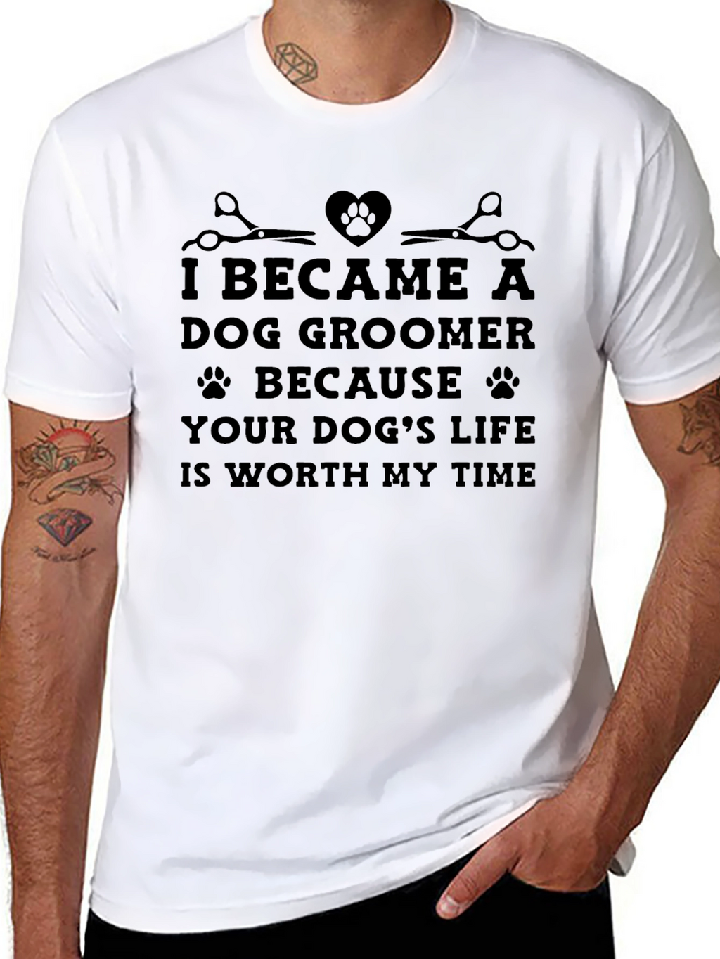 Dog Groomer T-Shirt: Worth My Time