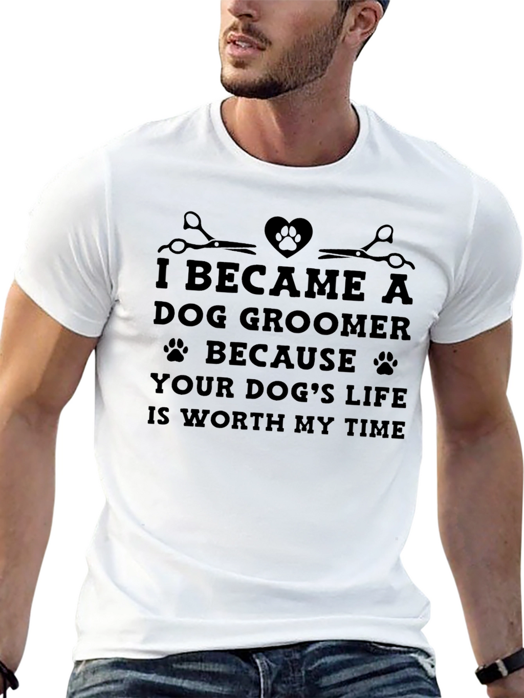 Dog Groomer T-Shirt: Worth My Time