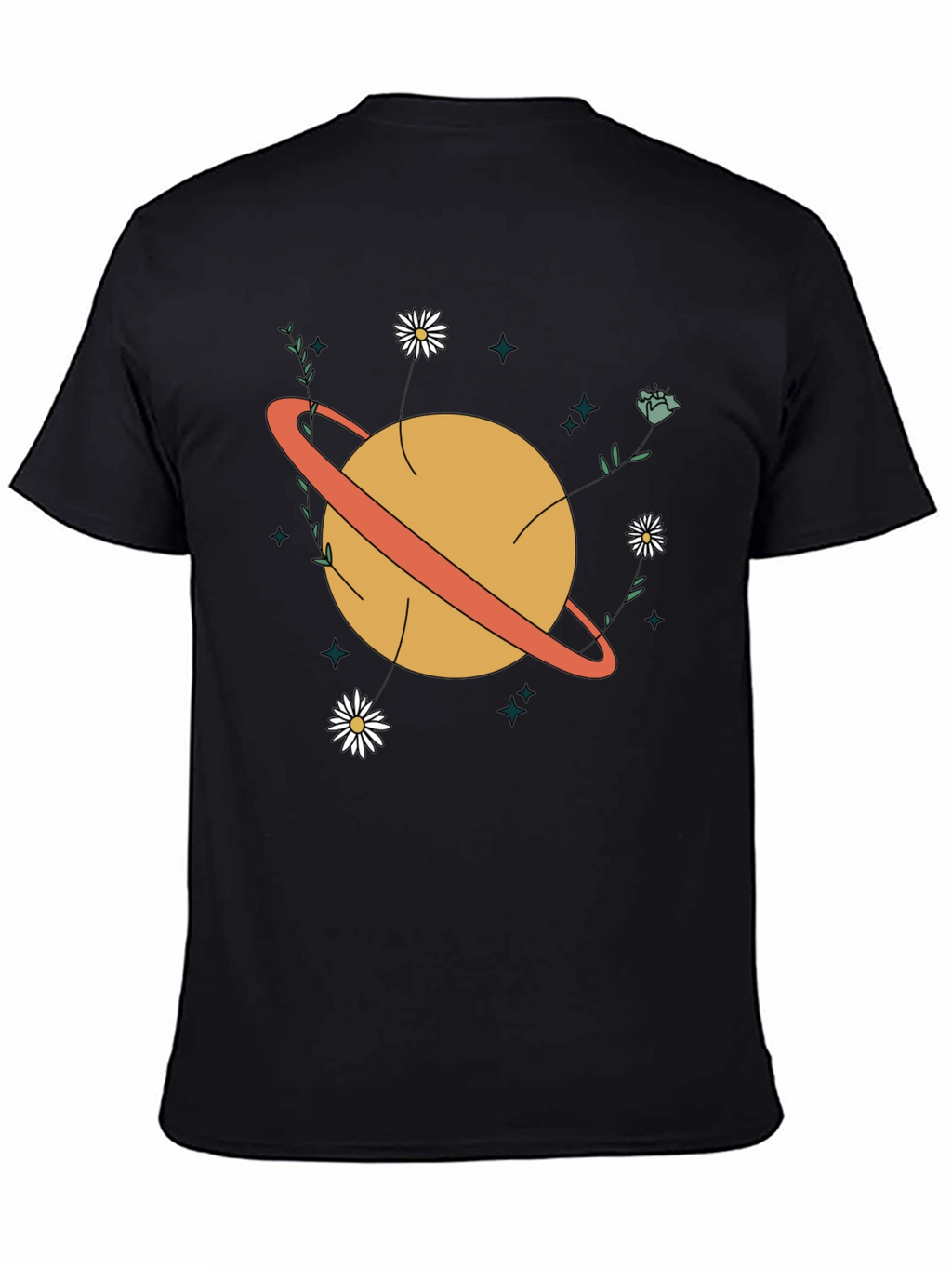 Planet Flowers Graphic T-Shirt