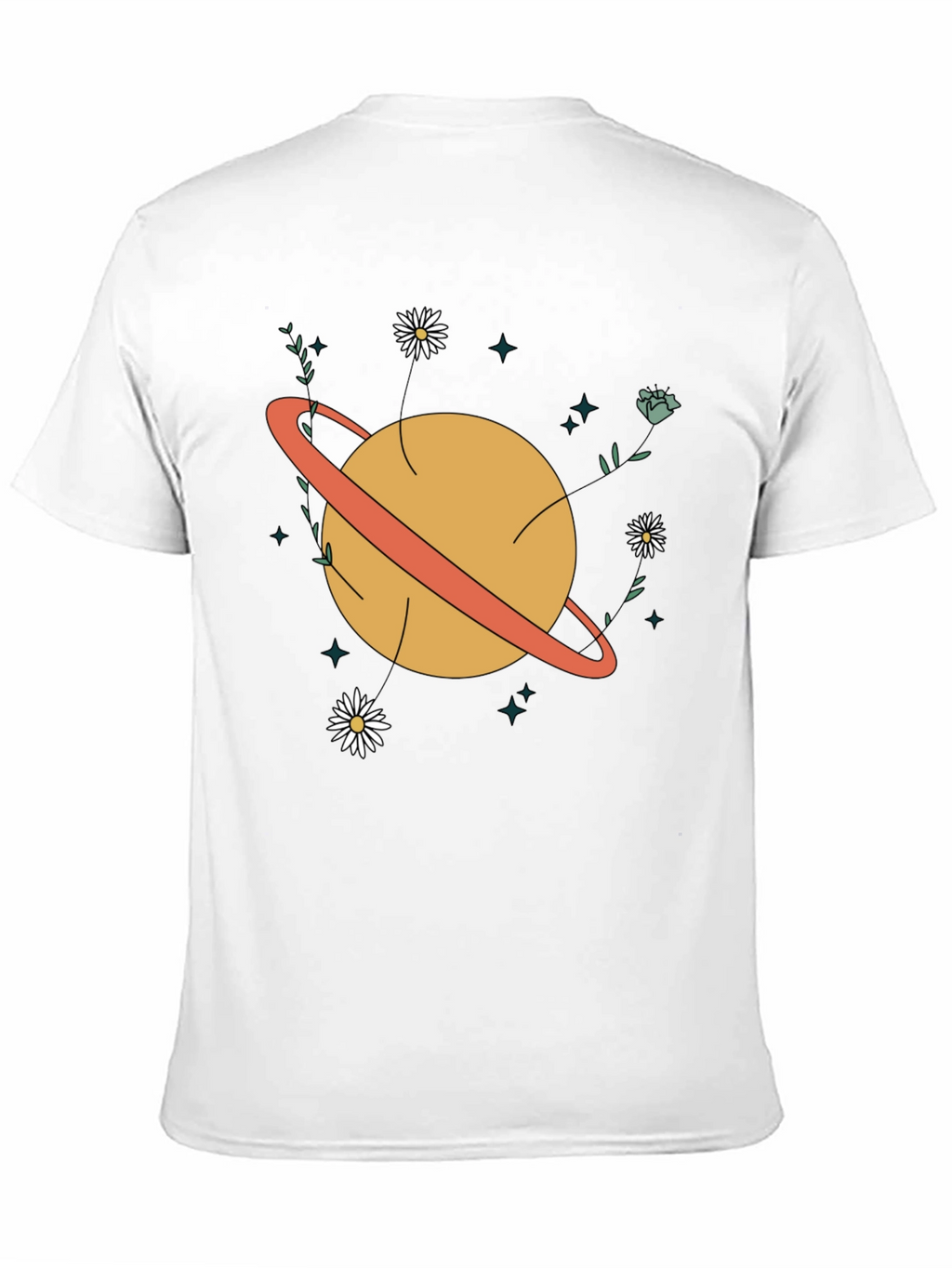 Planet Flowers Graphic T-Shirt