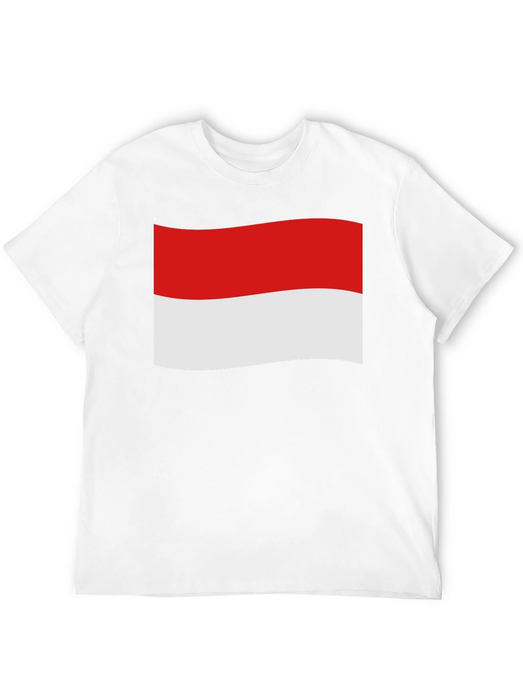 Indonesia Flag Graphic Black T-Shirt