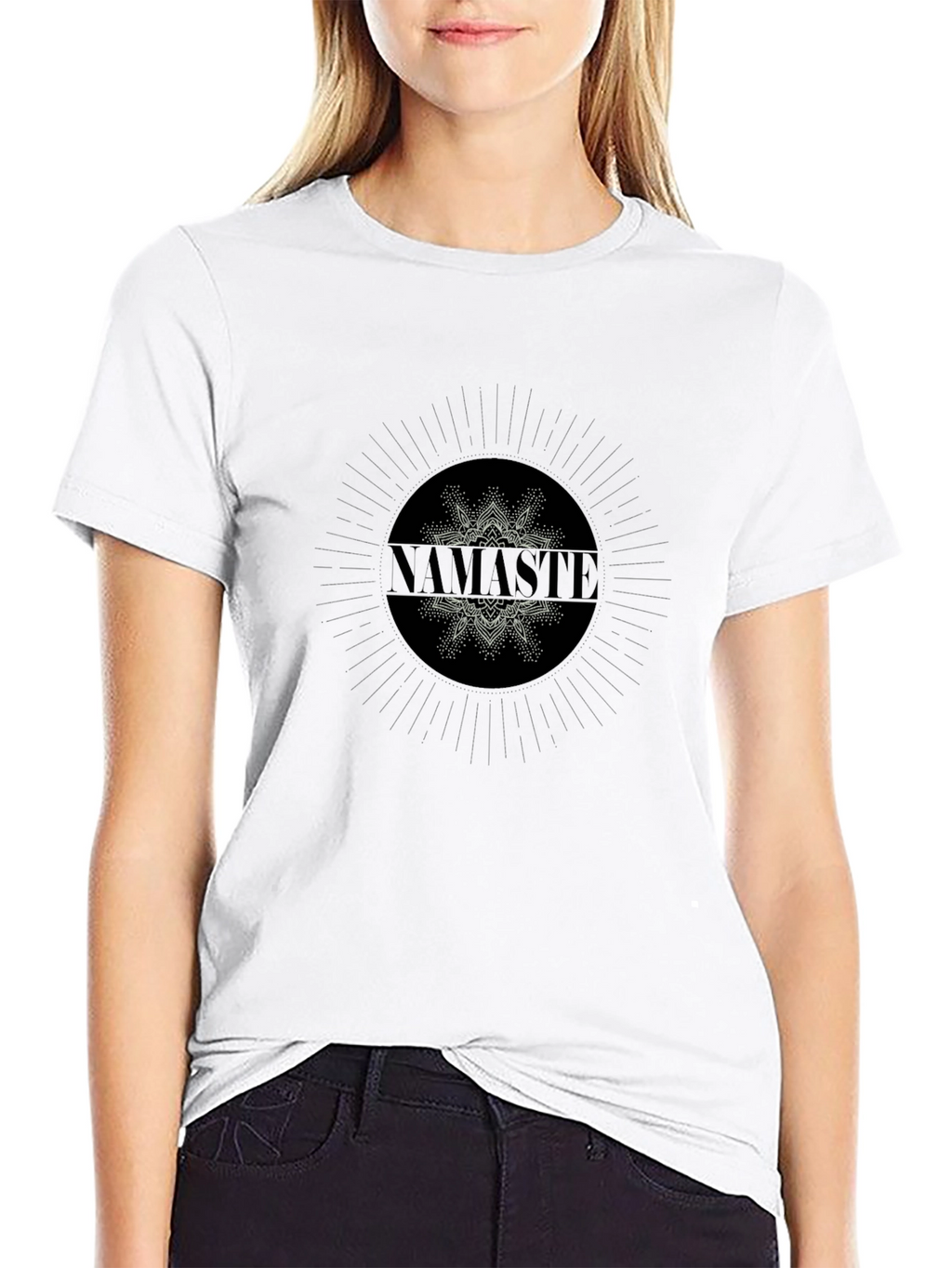 Namaste Graphic Black T-Shirt