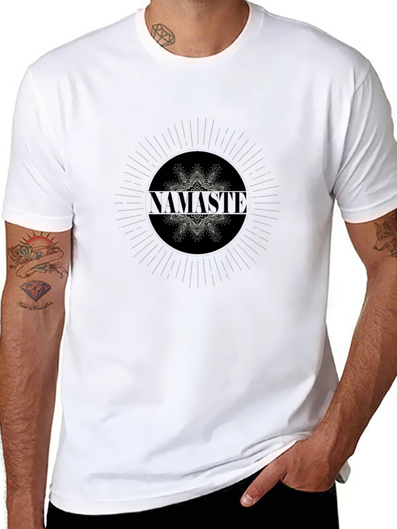 Namaste Graphic Black T-Shirt