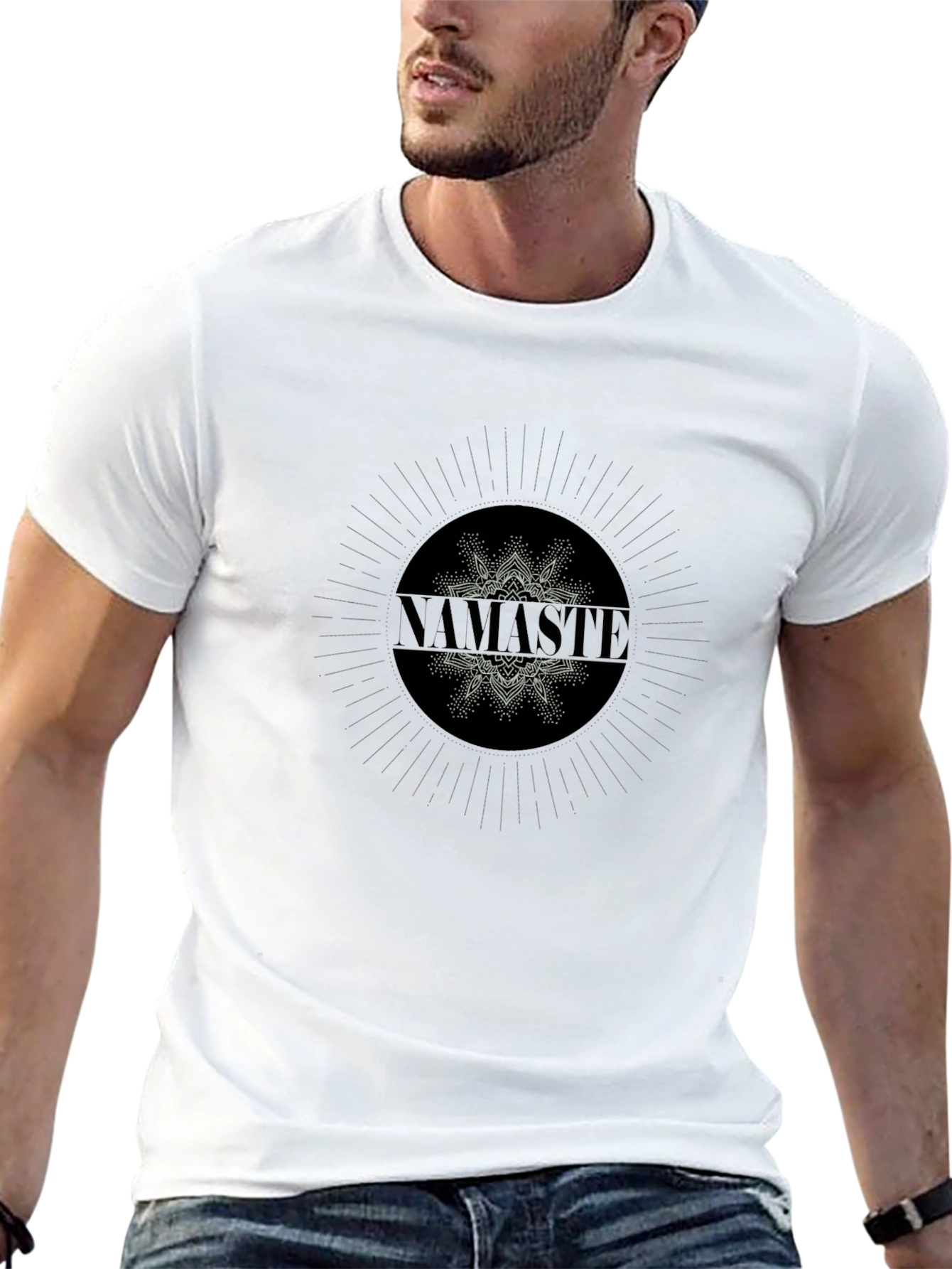 Namaste Graphic Black T-Shirt