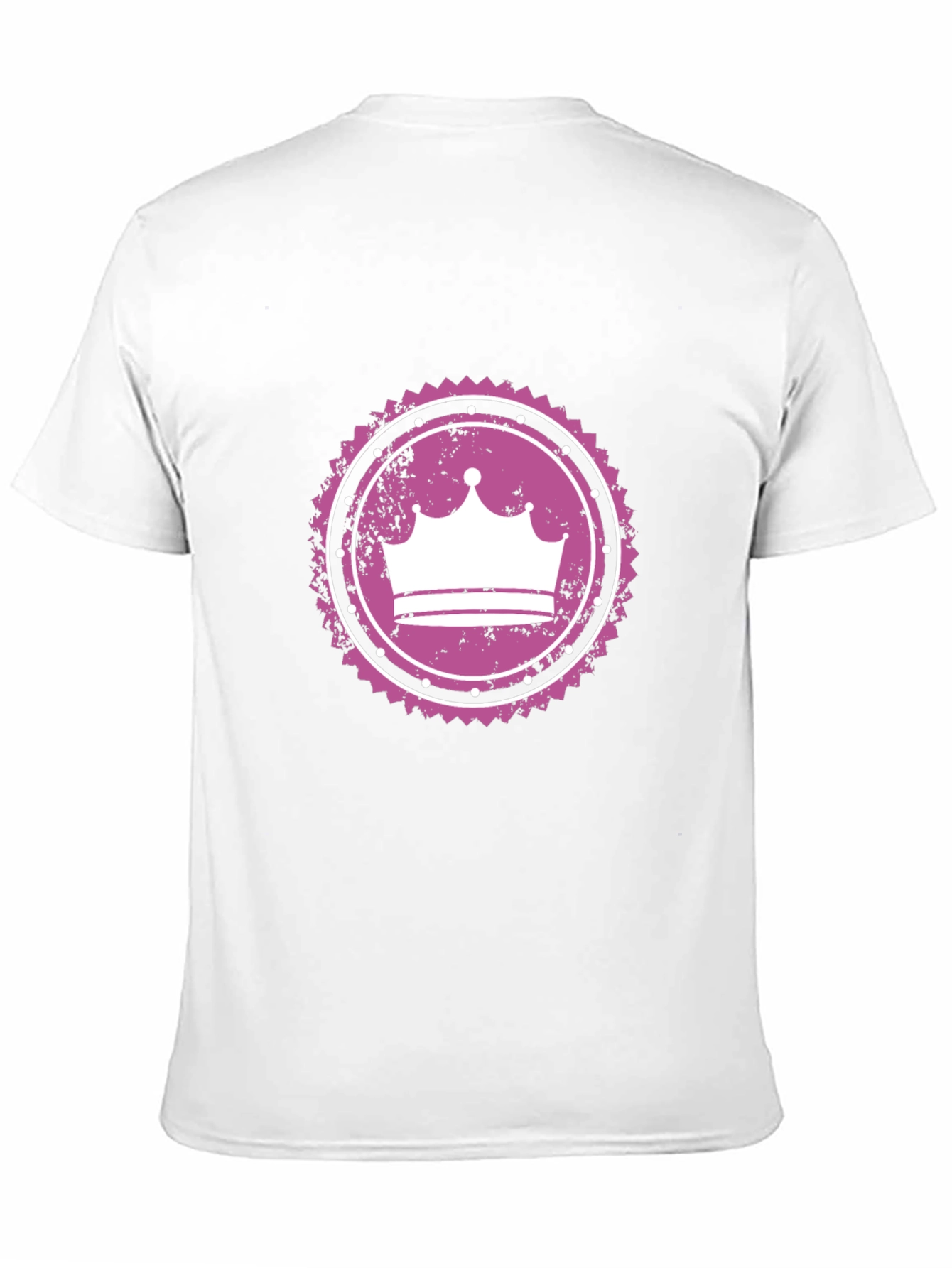 Crown Graphic Tee - Black Cotton T-Shirt