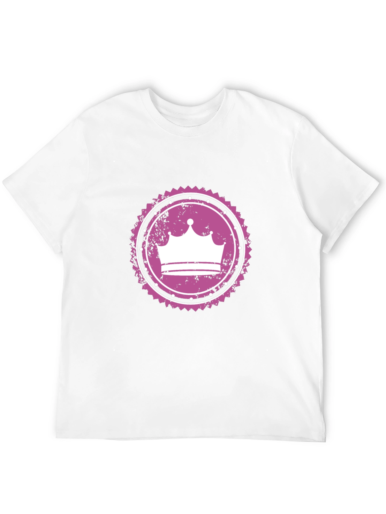 Crown Graphic Tee - Black Cotton T-Shirt