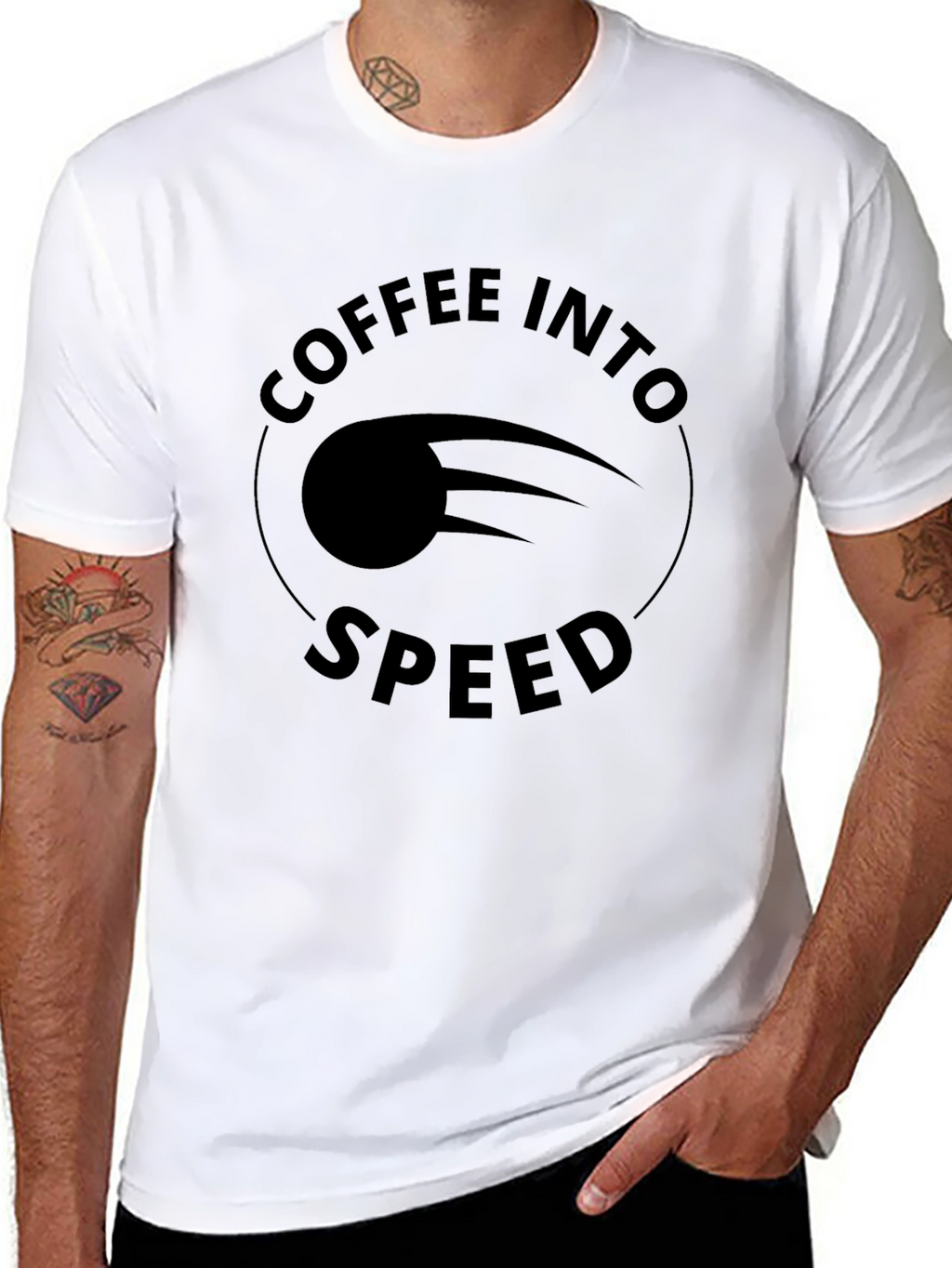 Coffee Into Speed Graphic T-Shirt