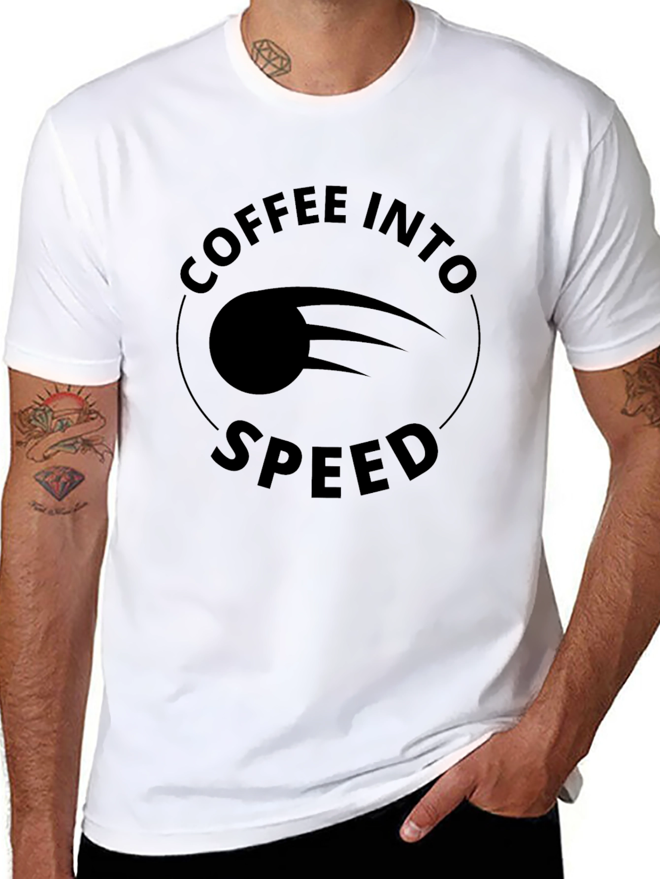 Coffee Into Speed Graphic T-Shirt