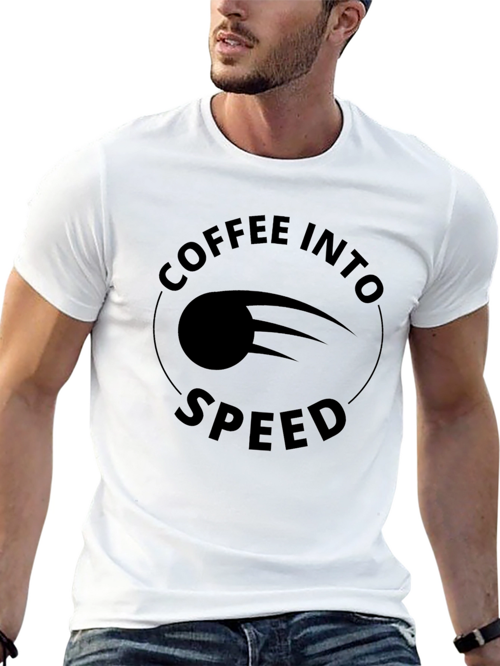 Coffee Into Speed Graphic T-Shirt