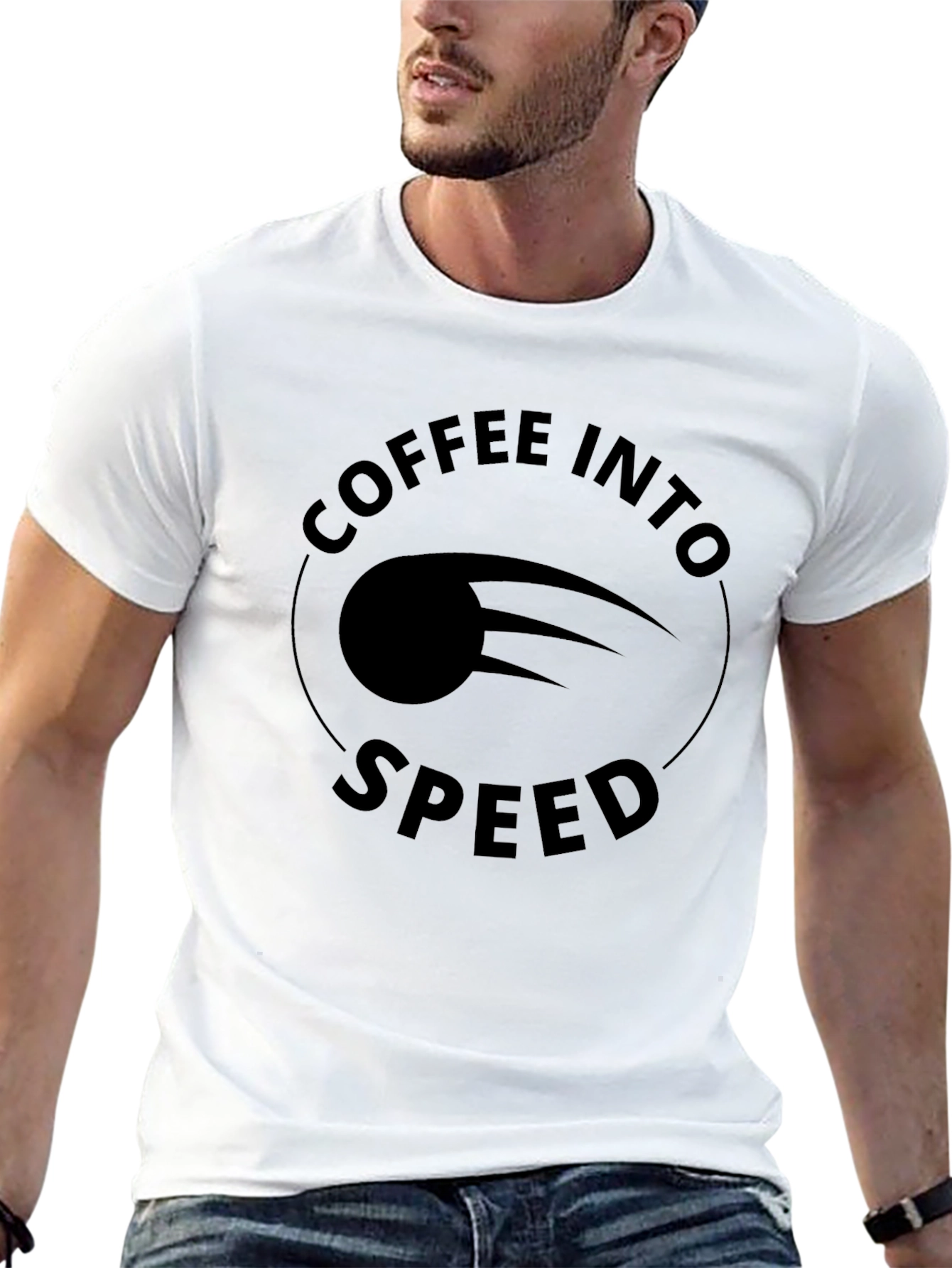 Coffee Into Speed Graphic T-Shirt