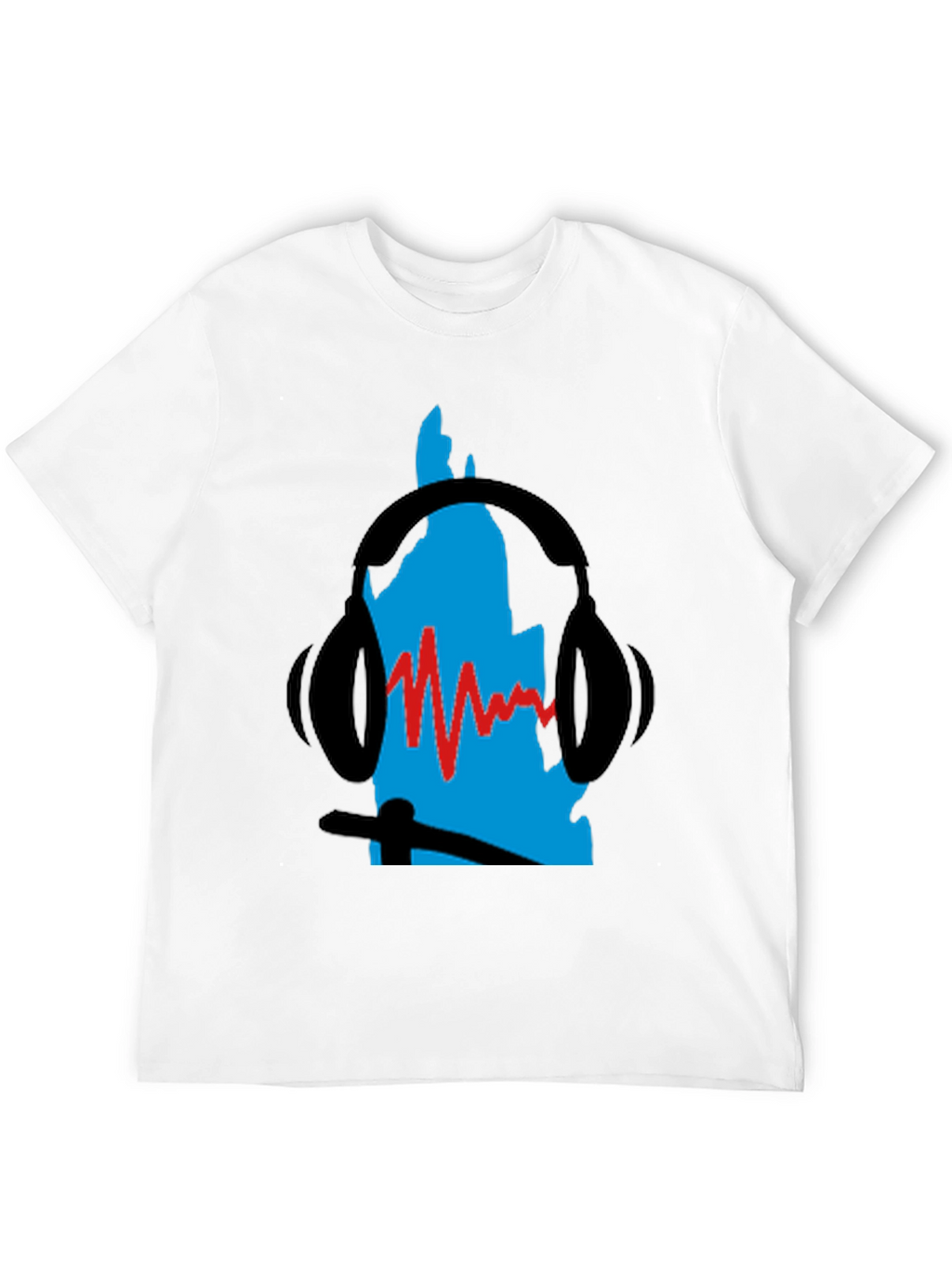 DJ Headphones Graphic Tee - Black