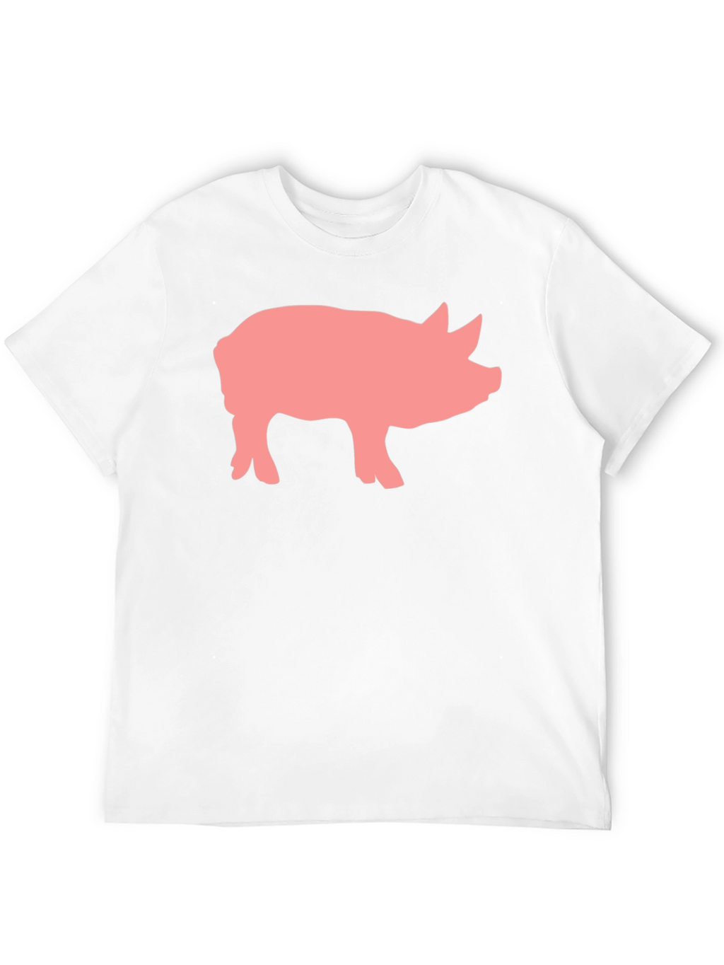 Pig Graphic Print Black Crew Neck T-Shirt