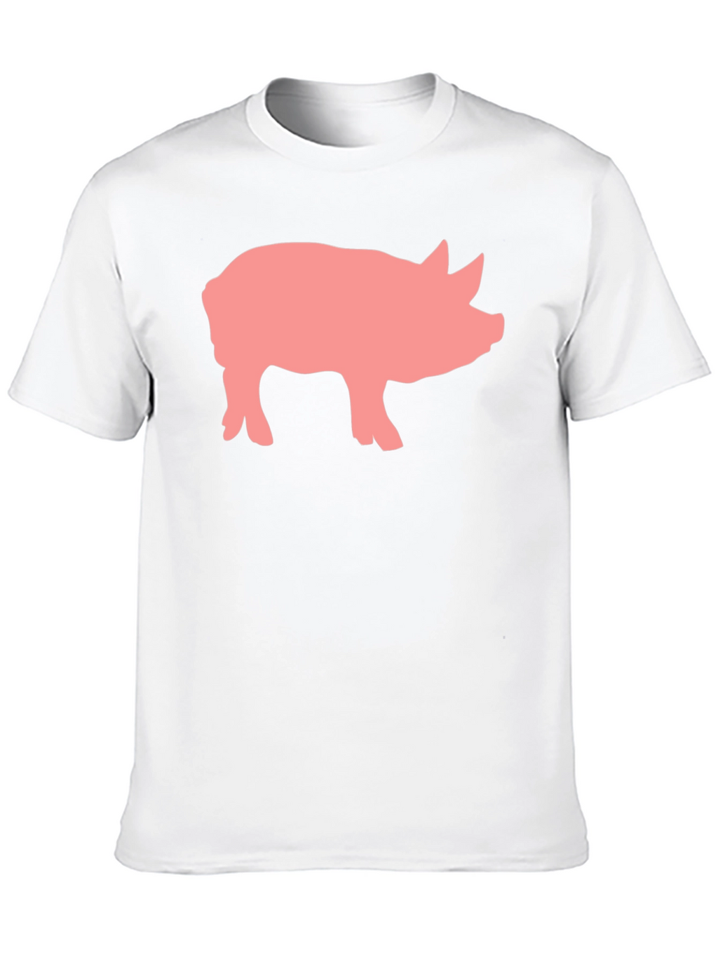 Pig Graphic Print Black Crew Neck T-Shirt