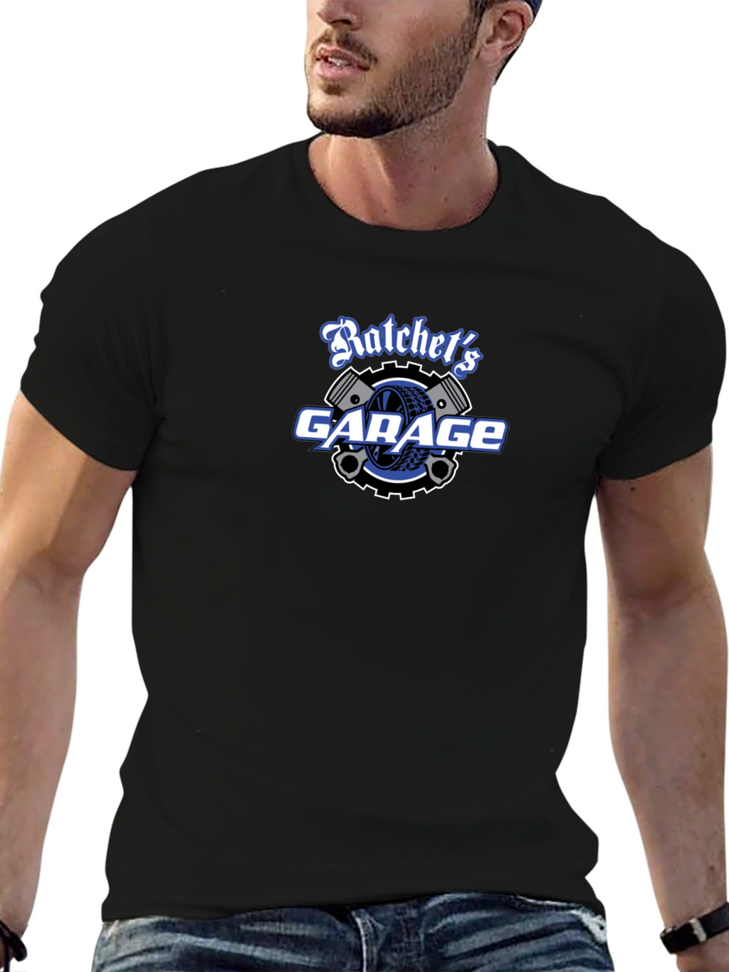 Ratchets Garage Graphic Tee - Black
