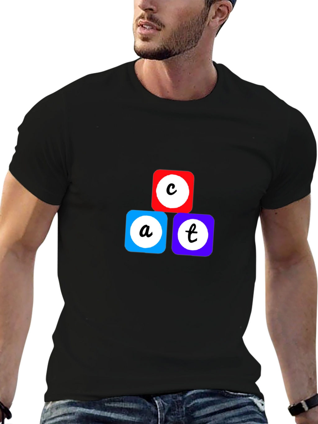 Fun CAT Blocks T-Shirt