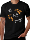 Its Fall Yall T-Shirt Autumn Graphic Tee