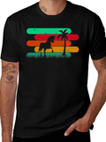 Retro Horse & Palm Tree Graphic T-Shirt
