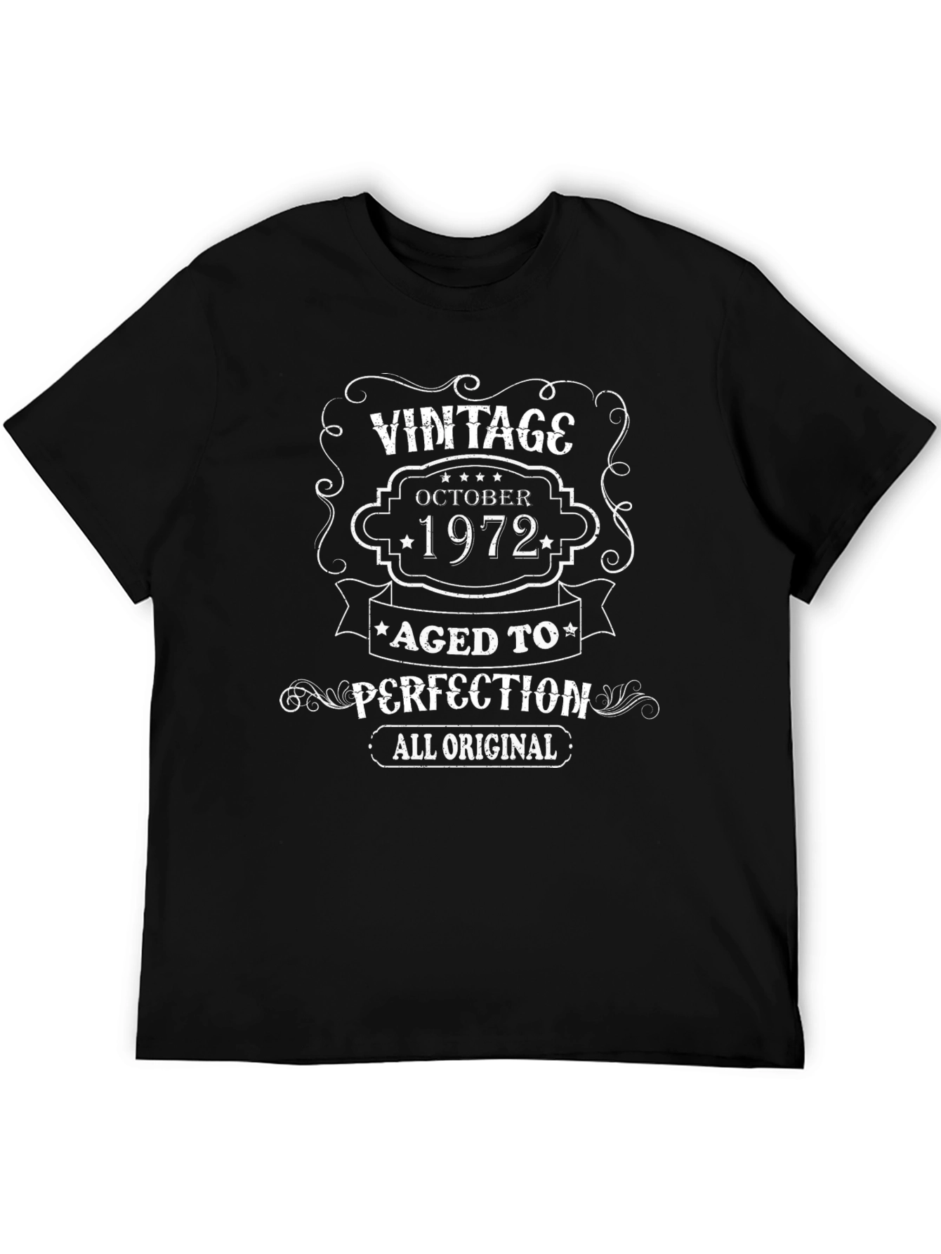 Vintage October 1972 Aged to Perfection T-Shirt