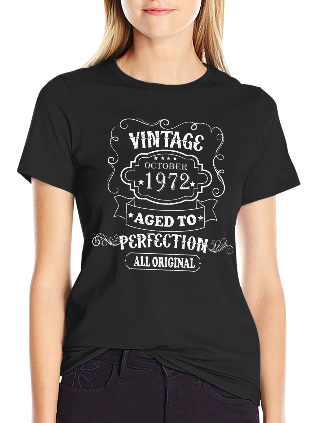 Vintage October 1972 Aged to Perfection T-Shirt