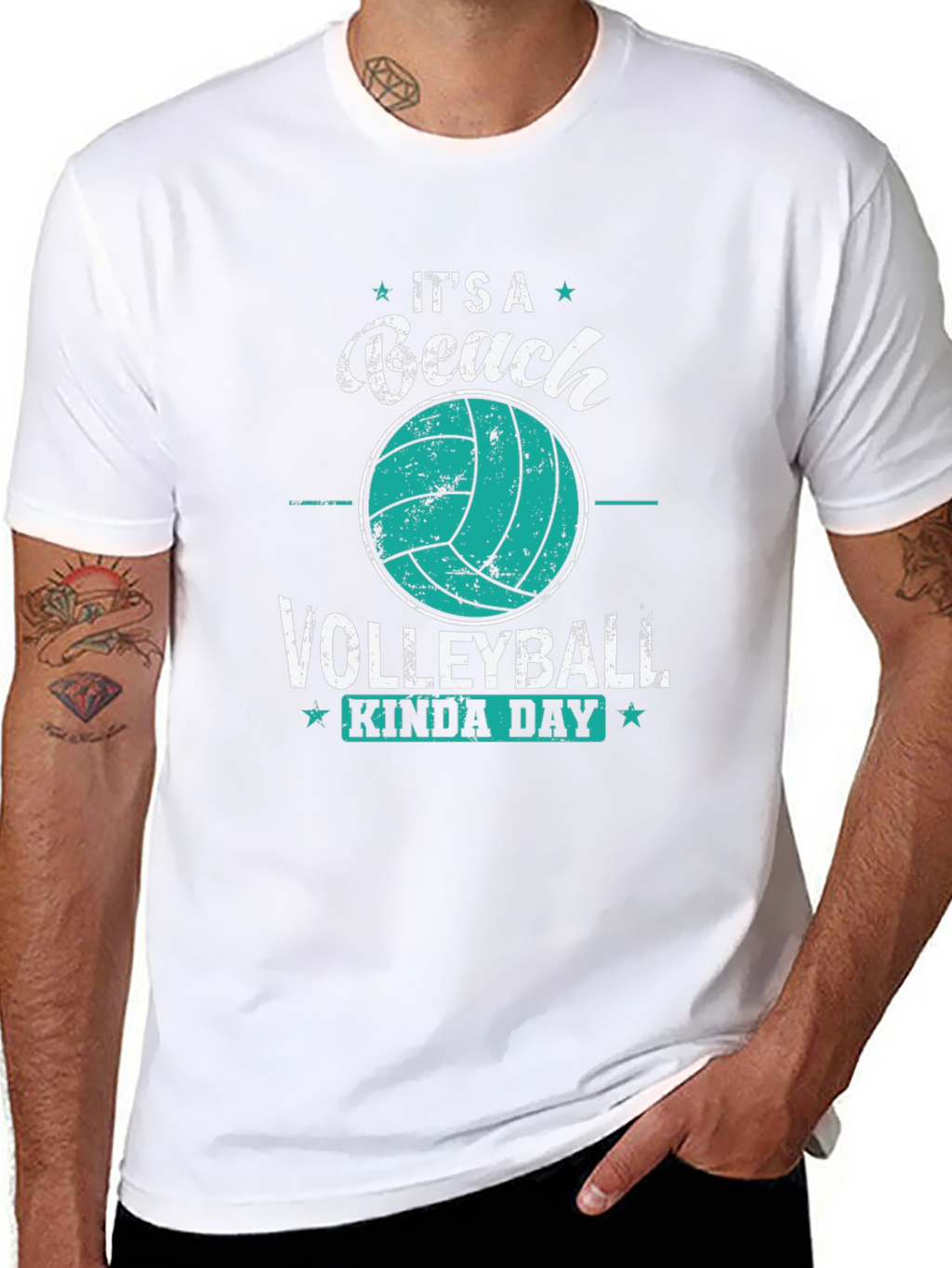 Beach Volleyball Kinda Day Graphic Tee