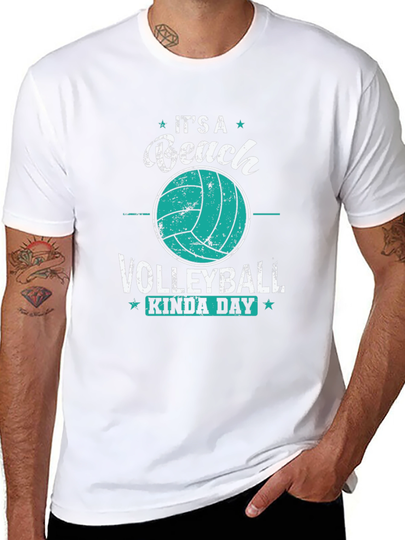 Beach Volleyball Kinda Day Graphic Tee