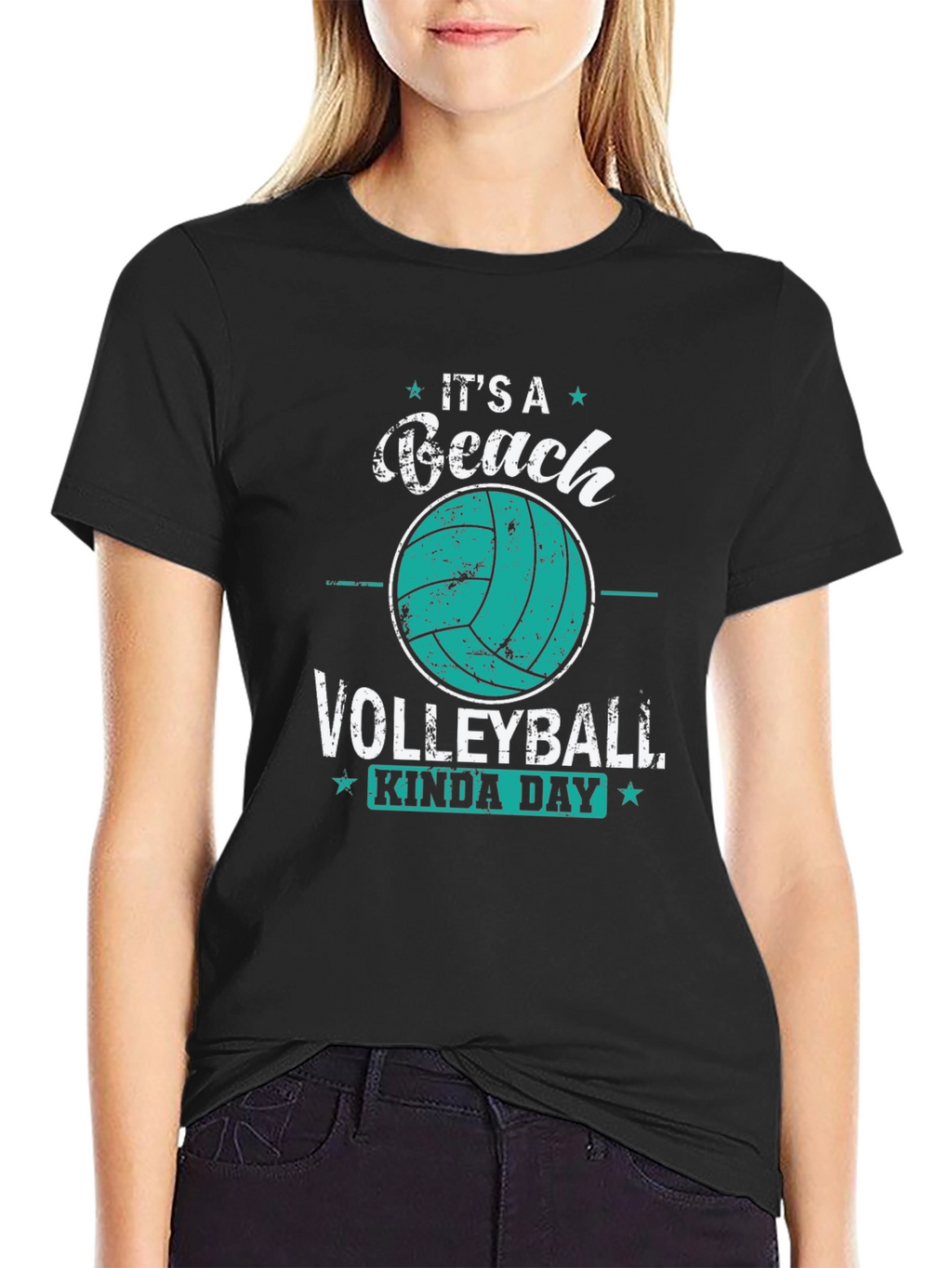 Beach Volleyball Kinda Day Graphic Tee