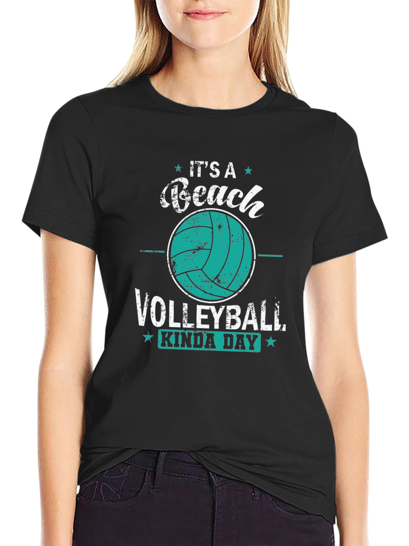 Beach Volleyball Kinda Day Graphic Tee