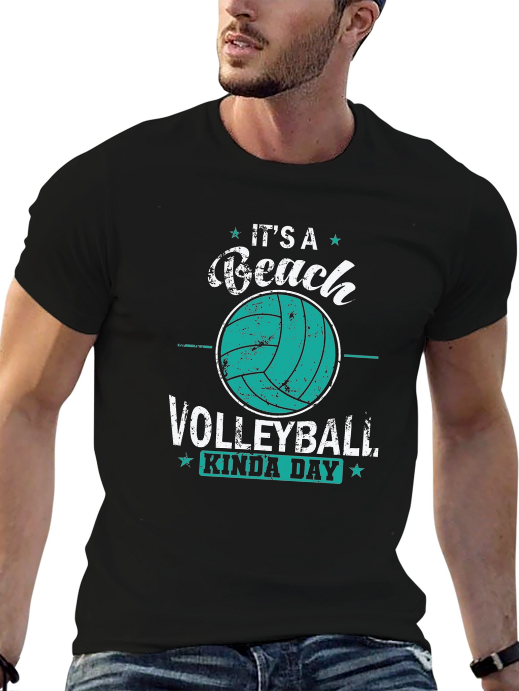 Beach Volleyball Kinda Day Graphic Tee