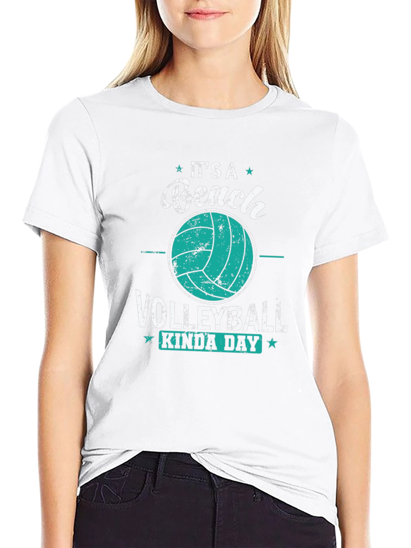 Beach Volleyball Kinda Day Graphic Tee