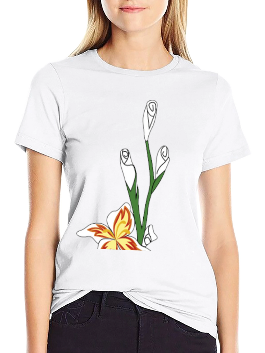 Floral Butterfly Graphic Tee - Stylish and Unique