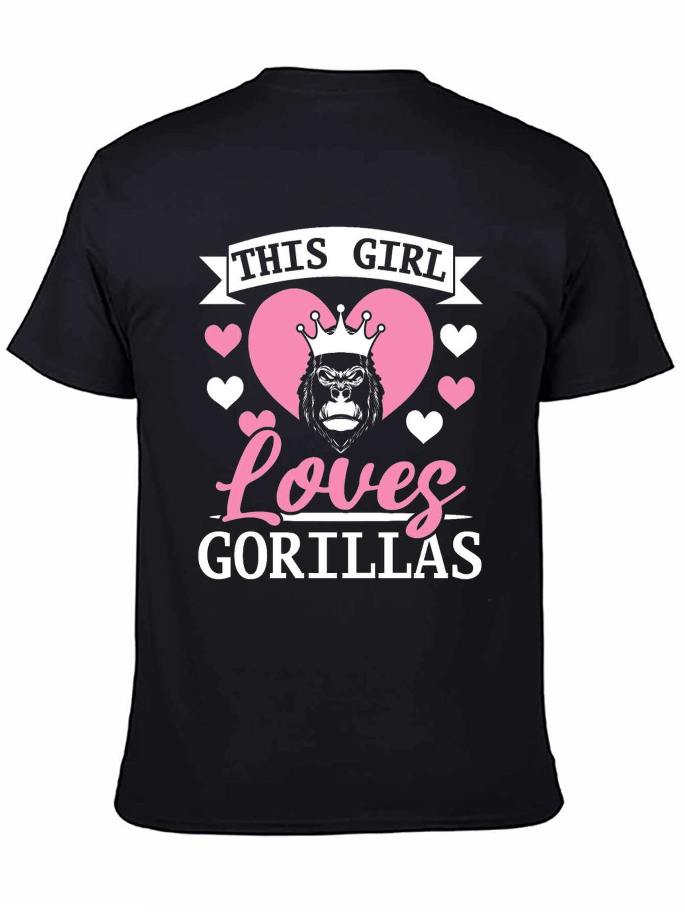 This Girl Loves Gorillas T-Shirt - Fun Graphic Tee