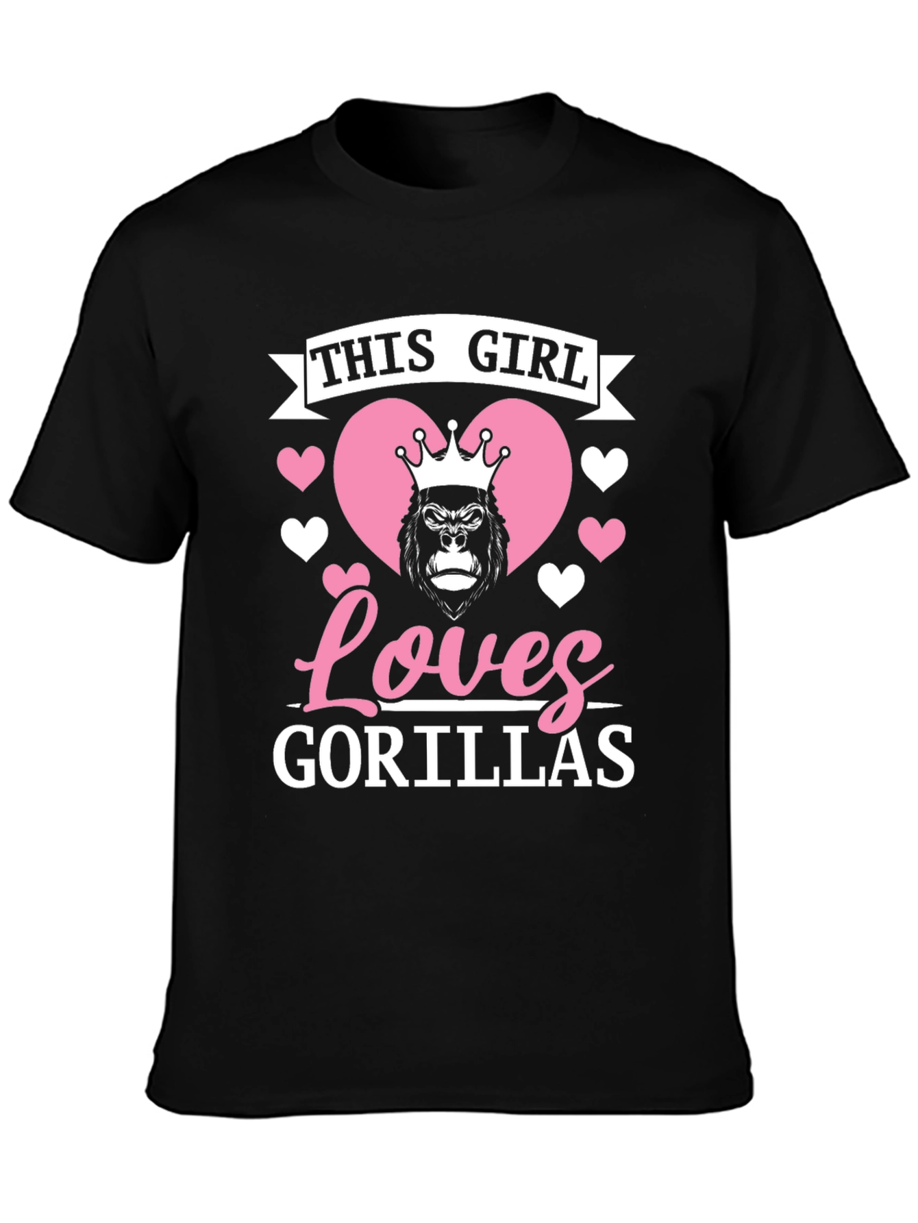 This Girl Loves Gorillas T-Shirt - Fun Graphic Tee