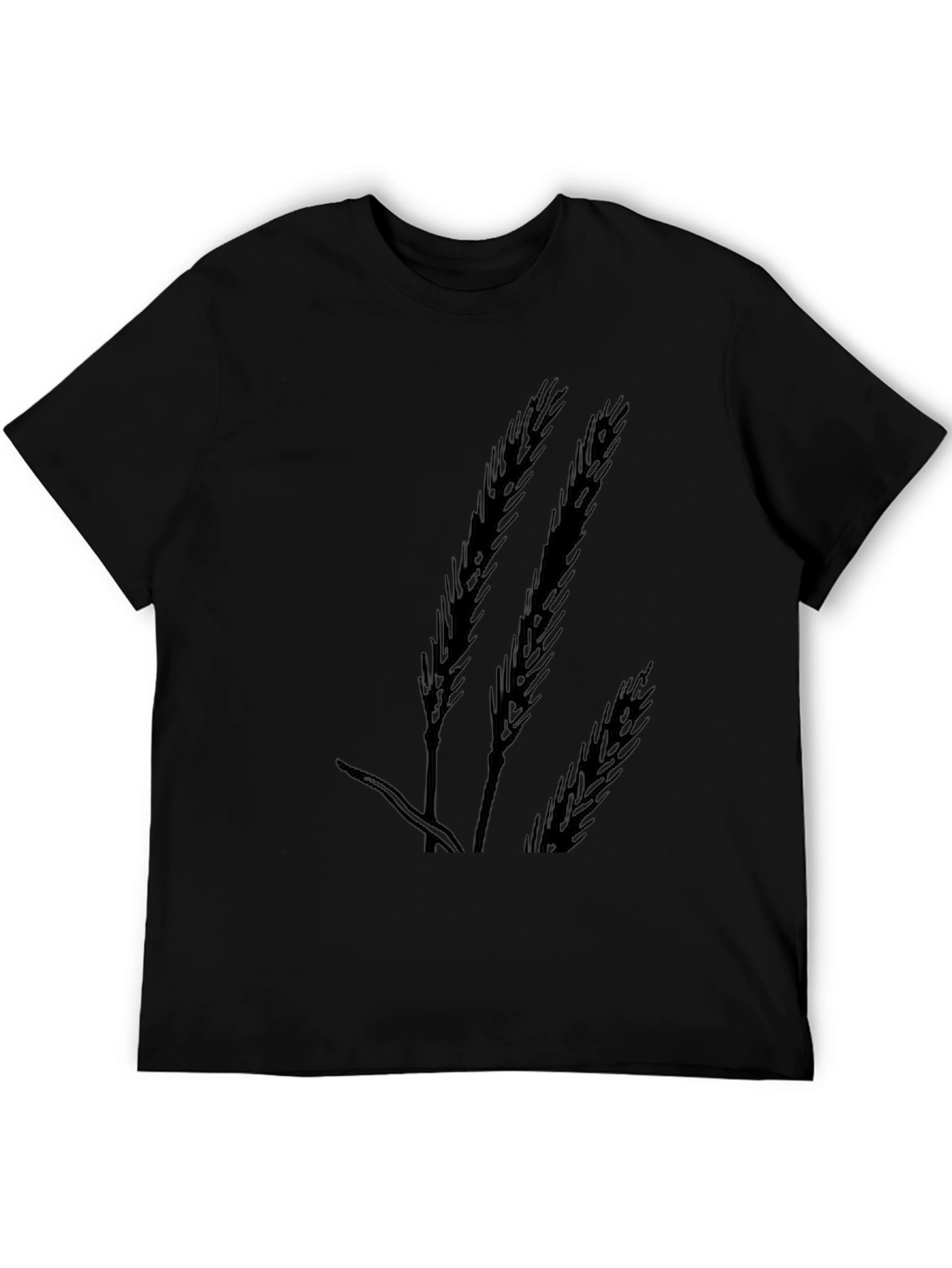 Wheat Silhouette Black T-Shirt