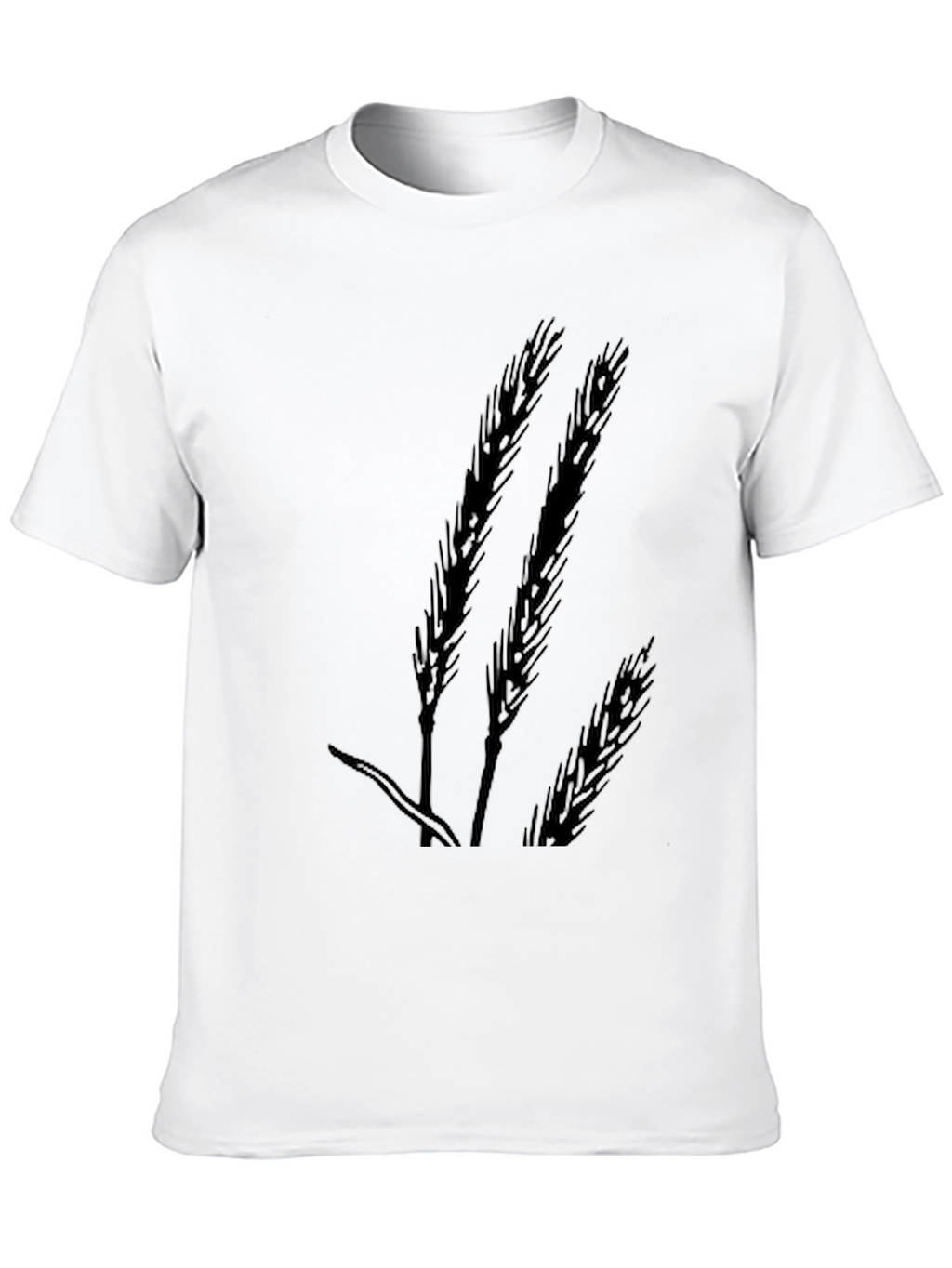 Wheat Silhouette Black T-Shirt