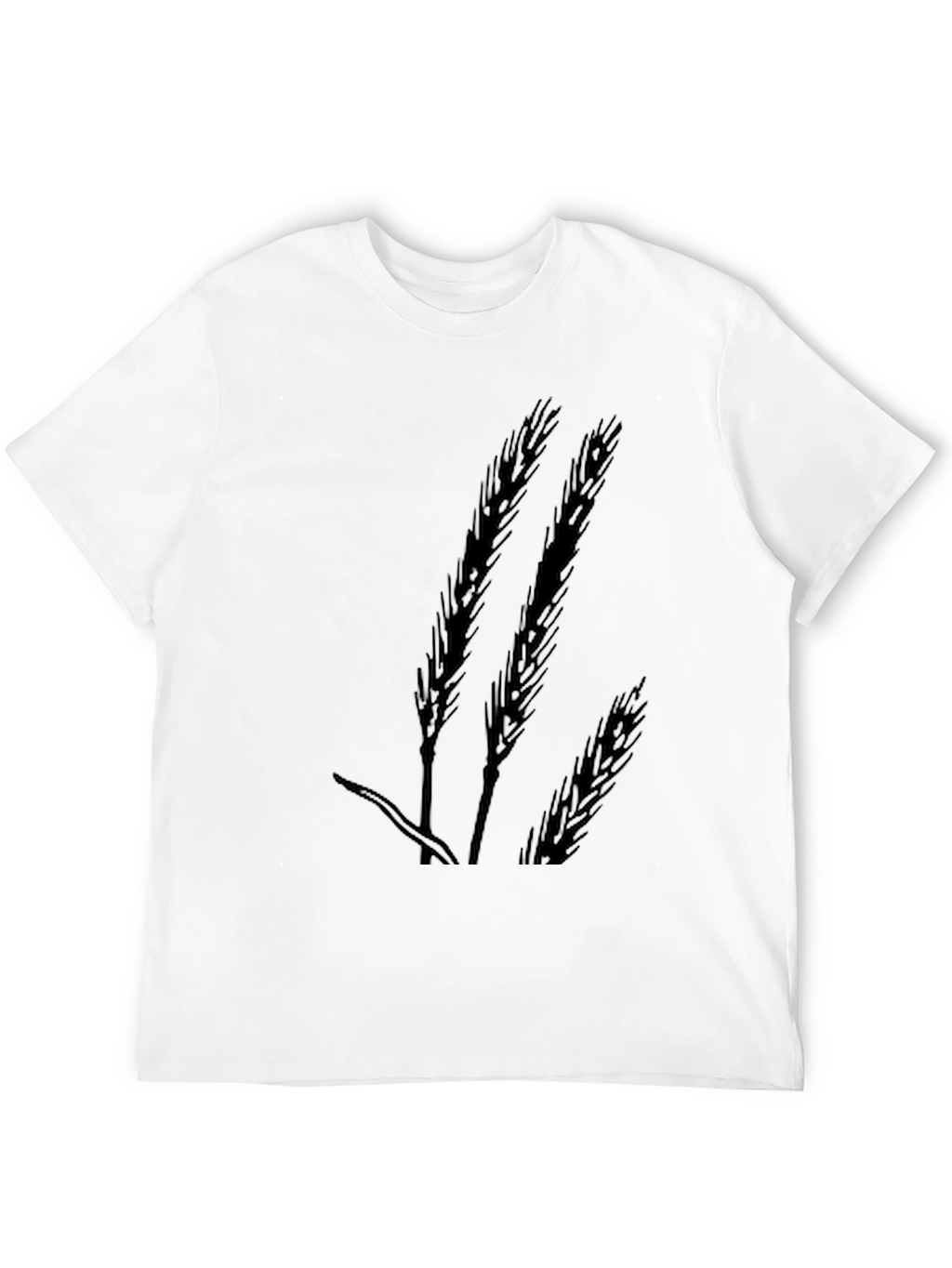 Wheat Silhouette Black T-Shirt