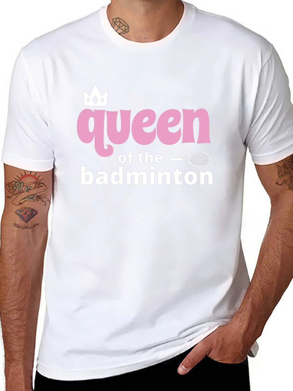 Queen of Badminton Graphic Tee