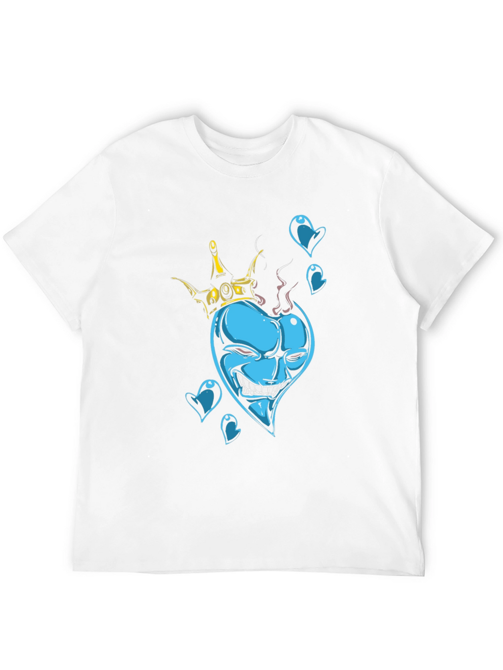 King of Hearts Graphic Black T-Shirt