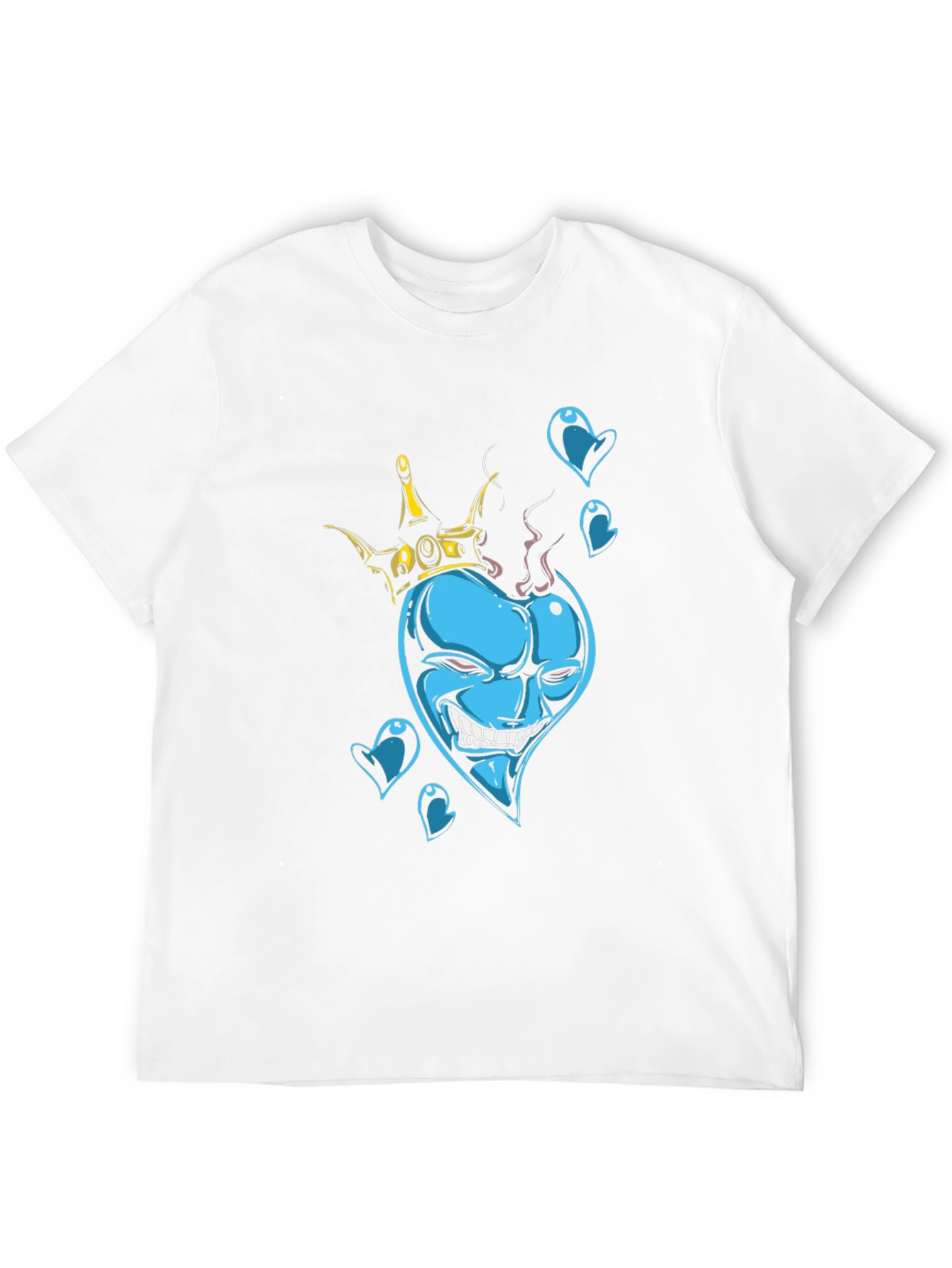 King of Hearts Graphic Black T-Shirt