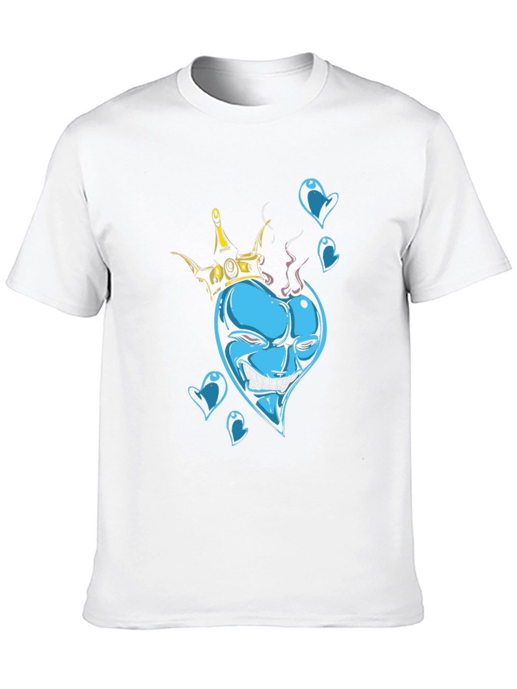 King of Hearts Graphic Black T-Shirt
