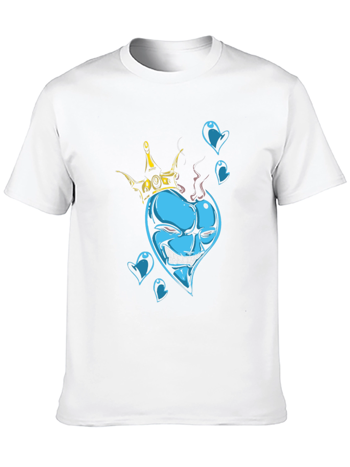 King of Hearts Graphic Black T-Shirt