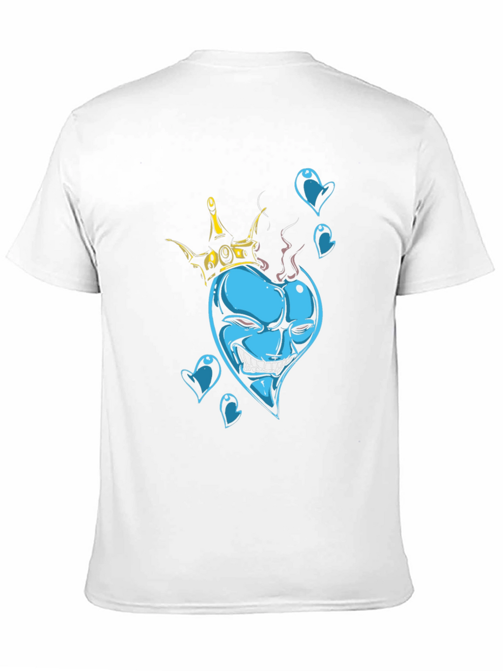King of Hearts Graphic Black T-Shirt